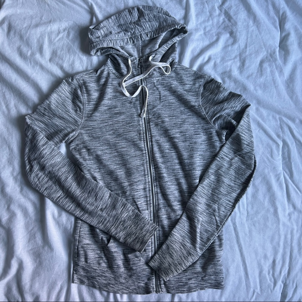 Gray Women's Zip-Up Hoodie